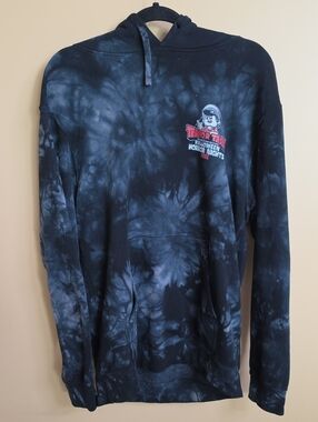 2022 Halloween Horror Nights Tie-Dye Pullover Hoodie - Black